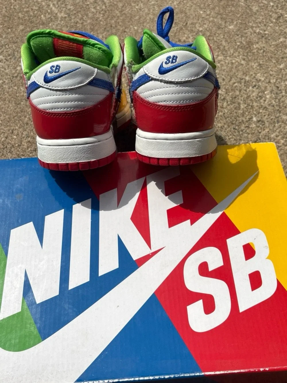 Men’s 9.5 size “EBay” dunk low comes with original box “good” condition